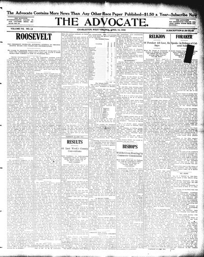 The Advocate, Apr 16, 1908