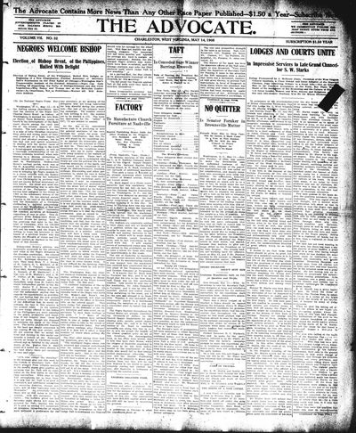 The Advocate, May 14, 1908
