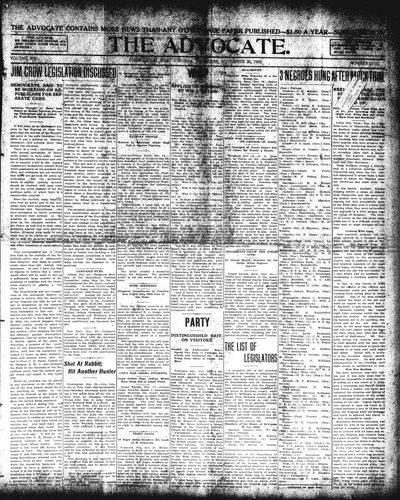 The Advocate, Nov 26, 1908