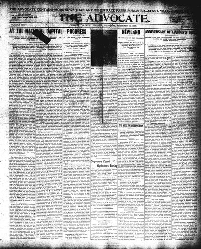 The Advocate, Feb 11, 1909