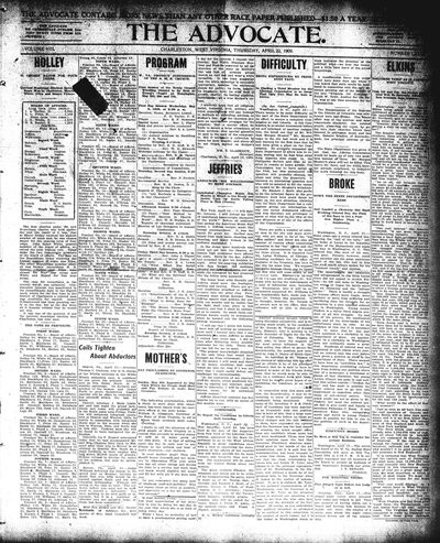 The Advocate, Apr 22, 1909