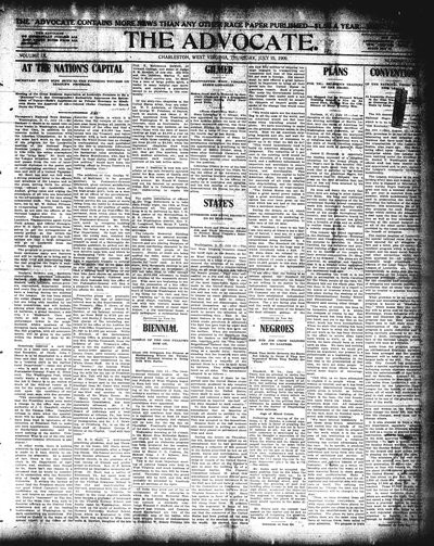 The Advocate, Jul 15, 1909