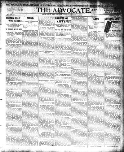 The Advocate, Oct 14, 1909