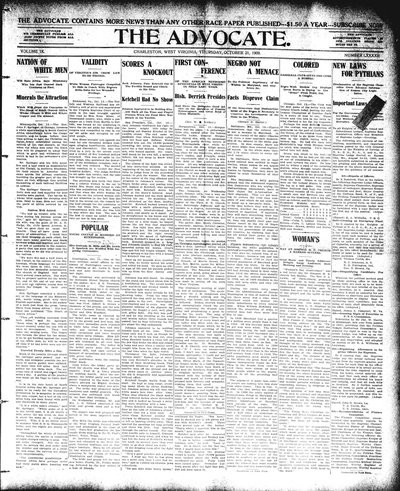 The Advocate, Oct 21, 1909