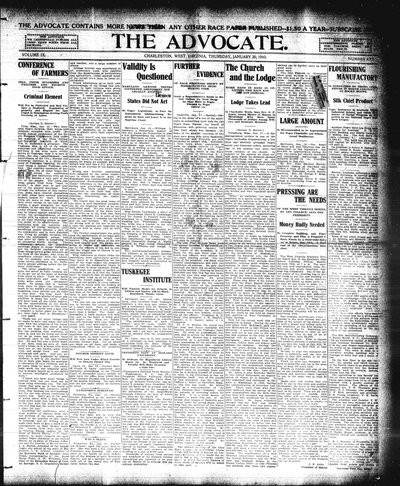 The Advocate, Jan 20, 1910