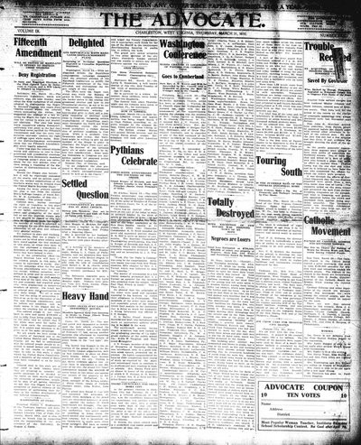 The Advocate, Mar 31, 1910