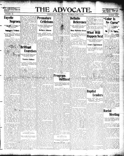 The Advocate, Jun 16, 1910