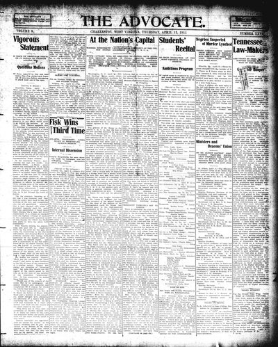 The Advocate, Apr 13, 1911