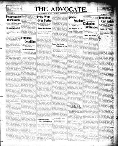 The Advocate, Apr 20, 1911