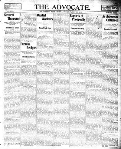 The Advocate, May 11, 1911