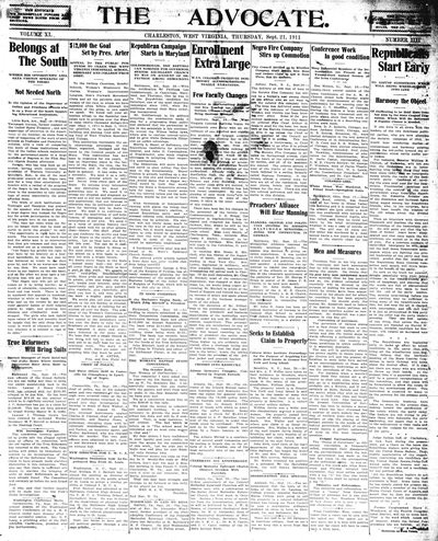 The Advocate, Sep 21, 1911
