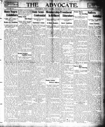 The Advocate, Nov 9, 1911