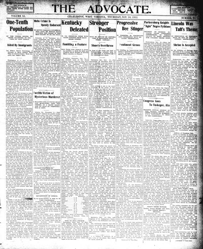 The Advocate, Nov 16, 1911