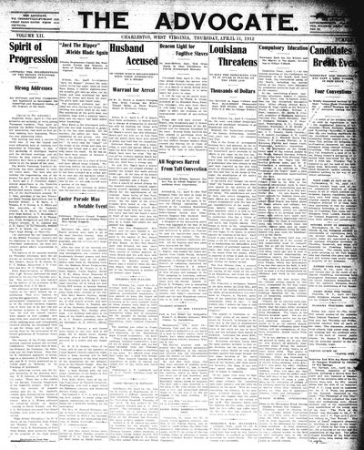 The Advocate, Apr 11, 1912