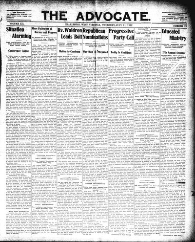 The Advocate, Jul 11, 1912