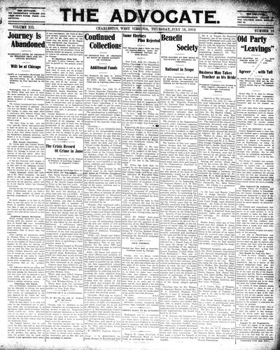 The Advocate, Jul 18, 1912