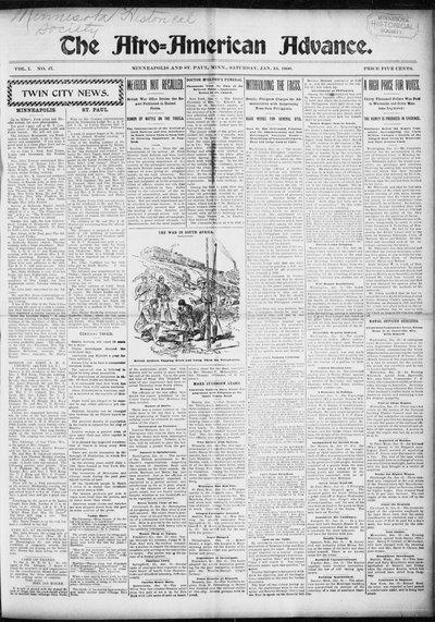 The Afro-American Advance, Jan 13, 1900