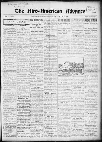 The Afro-American Advance, Jan 27, 1900