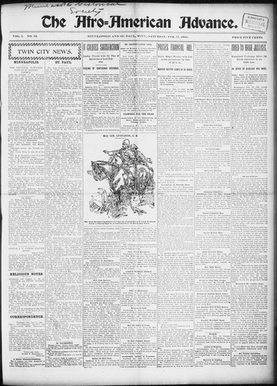The Afro-American Advance, Feb 17, 1900