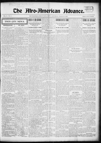 The Afro-American Advance, Mar 24, 1900