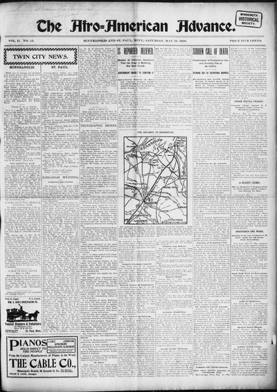The Afro-American Advance, May 19, 1900