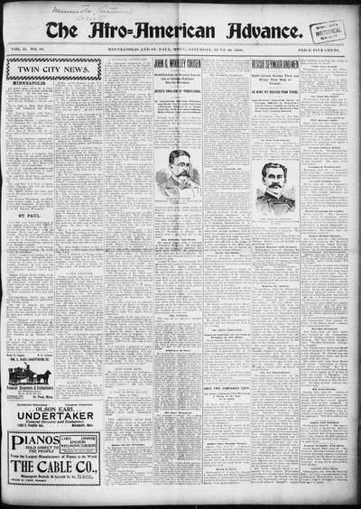The Afro-American Advance, Jun 30, 1900