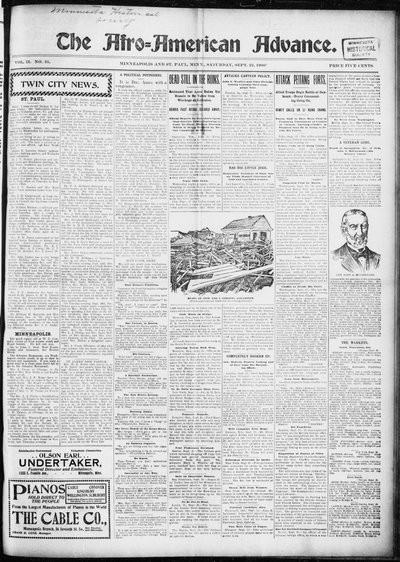 The Afro-American Advance, Sep 22, 1900