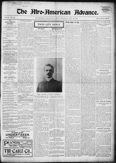The Afro-American Advance, Sep 29, 1900