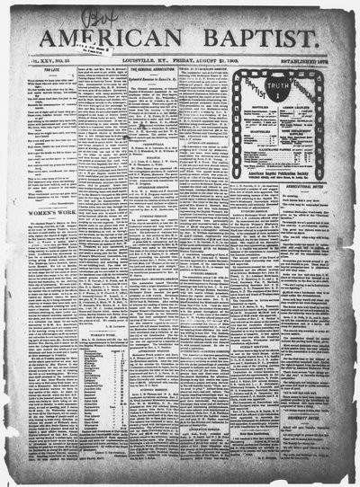The American Baptist, Aug 21, 1903