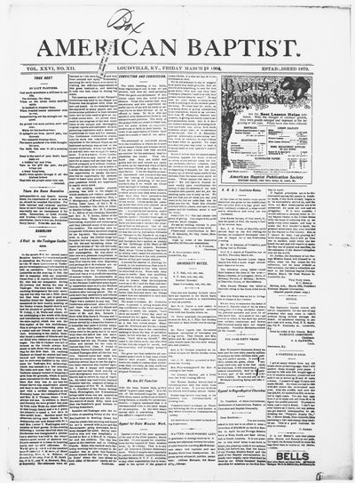 The American Baptist, Mar 18, 1904