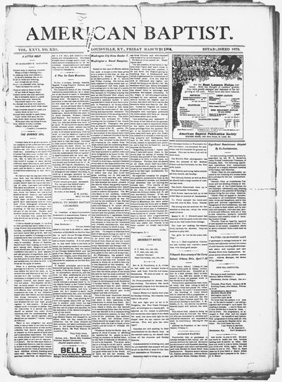 The American Baptist, Mar 25, 1904