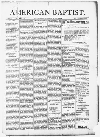 The American Baptist, Apr 15, 1904