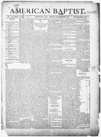The American Baptist, Sep 23, 1904