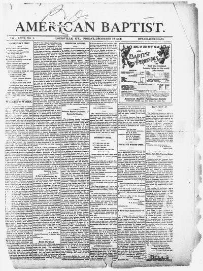 The American Baptist, Dec 16, 1904