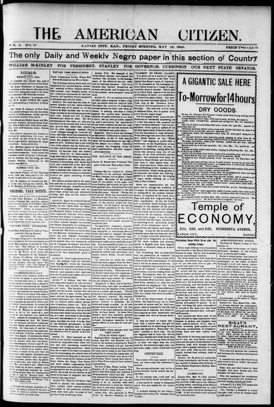 The American Citizen, May 18, 1900