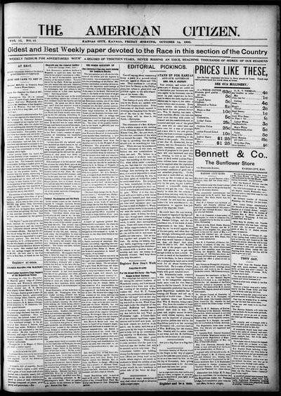 The American Citizen, Oct 19, 1900