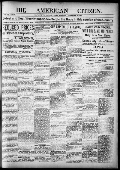 The American Citizen, Dec 21, 1900