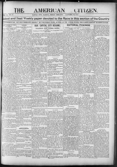 The American Citizen, Jan 18, 1901