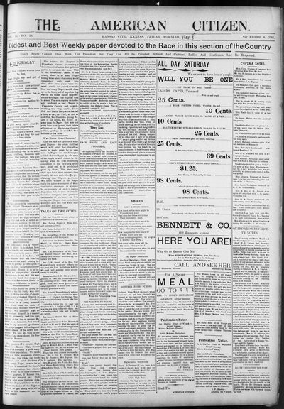 The American Citizen, Nov 8, 1901