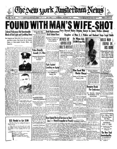 Amsterdam News, Dec 27, 1922