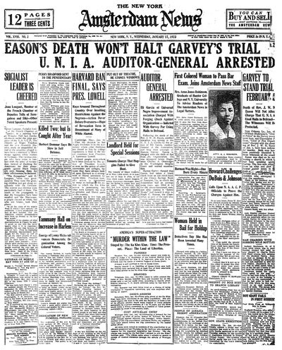 Amsterdam News, Jan 17, 1923