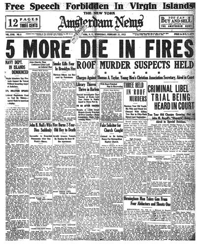 Amsterdam News, Feb 21, 1923