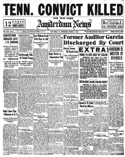 Amsterdam News, Mar 14, 1923
