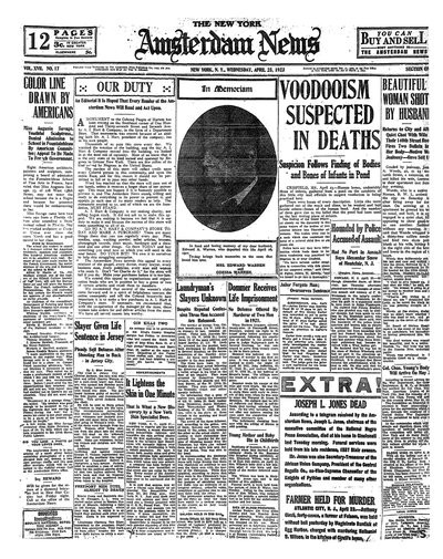 Amsterdam News, Apr 25, 1923