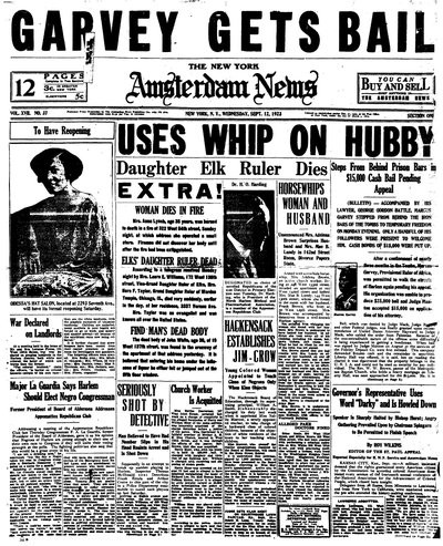 Amsterdam News, Sep 12, 1923