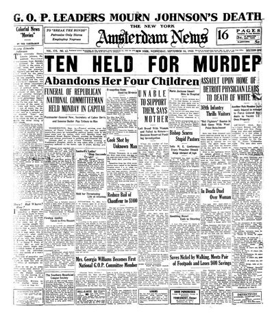 Amsterdam News, Sep 16, 1925