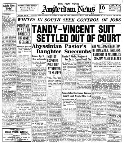 Amsterdam News, Mar 17, 1926