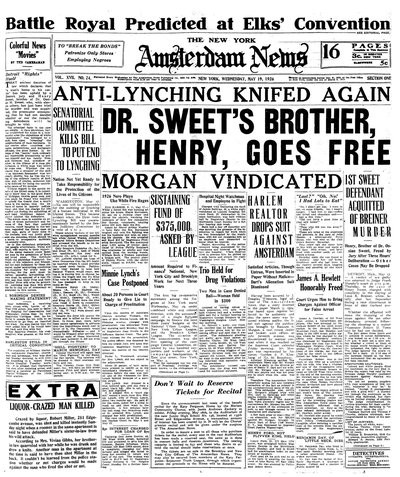 Amsterdam News, May 19, 1926
