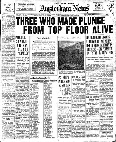 Amsterdam News, Sep 8, 1926