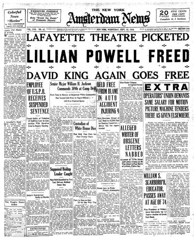 Amsterdam News, Sep 15, 1926